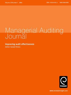 cover image of Managerial Auditing Journal, Volume 19, Issue 7